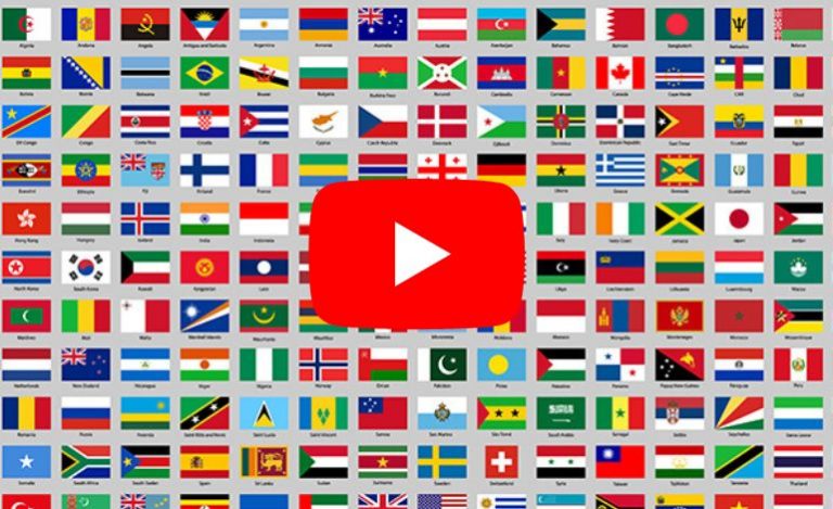 Top 10 Countries Based On YouTube Audience Size January 2023